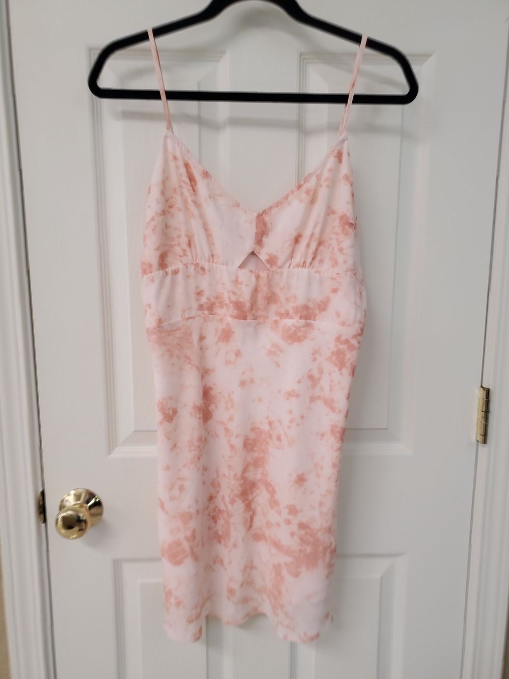 Abercrombie & Fitch Pink Tie-Dye Slip Dress